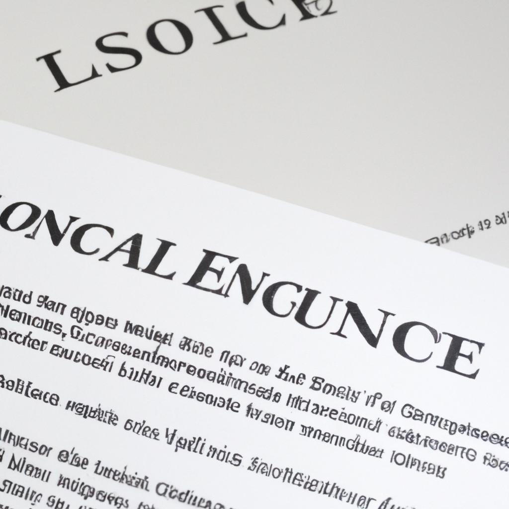 Close-up of an E and O insurance policy document highlighting real estate coverage details.
